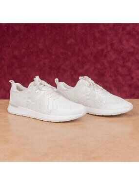UGG Women Tay Knit Triple White Mesh Summer Walking Sneakers Shoes sz 11